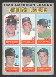 1970 Topps Al Pitching Leaders Dennis Mcclain-jim Perry-mel Stottlemyre