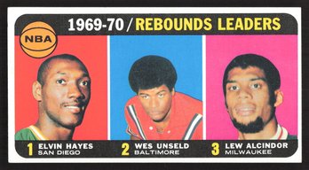 1971 TOPPS TALL BOY ELVIN HAYES/LEW ALCINDOR/WES UNSELD