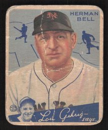 1934 GOUDEY HERMAN HI BELL - 2X WORLD SERIES CHAMP