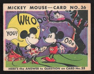 1935 Gum Inc. Mickey Mouse CARD #36