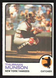 1973 TOPPS THUMAN MUNSON - HALL OF FAMER