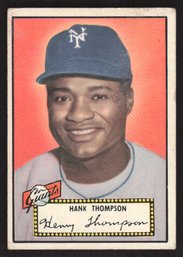 1952 Topps Hank Thompson - BLACK BACK