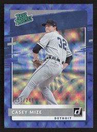 2020 Donruss Casey Mize Rated Prospect Blue SP /249