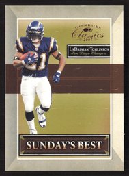 2007 DONRUSS LADAINIAN TOMLINSON SHORT PRINT /1000