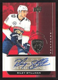 2020 UPPER DECK RILEY STILLMAN AUTOGRAPH ROOKIE RENDITIONS