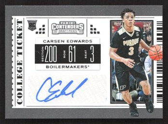 2019 CONTENDERS DP CARSEN EDWARDS ROOKIE AUTO