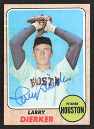 1968 TOPPS LARRY DIERKER AUTOGRAPH