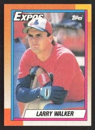 1990 TOPPS LARRY WALKER ROOKIE - HALL OF FAMER