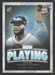 2020 DONRUSS YORDAN ALVAREZ - NOW PLAYING FOIL