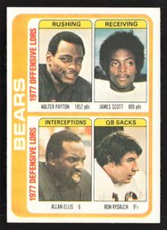 1978 TOPPS BEARS TEAM - WALTER PAYTON