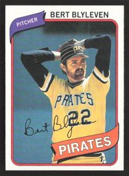 1980 TOPPS BERT BLYLEVEN - HALL OF FAMER