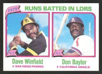 1980 TOPPS DAVE WINFIELD/DON BAYLOR