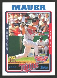 2005 TOPPS JOE MAUER ROOKIE - HALL OF FAME