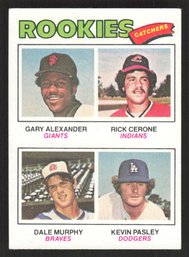 1977 TOPPS ROOKIES CATCHERS RICK CERONE, DALE MURPHY, KEVIN PASLEY GARY ALEXANDER