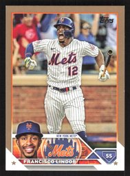 2023 TOPPS SERIES TWO FRANCISCO LINDOR GOLD SHORT PRINT