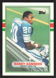 1989 TOPPS TRADED BARRY SANDERS RC