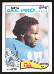 1982 TOPPS BILLY SIMS