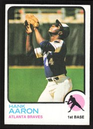 1973 TOPPS HANK AARON - HALL OF FAMER