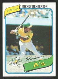 1980 TOPPS RICKEY HENDERSON - HALL OF FAMER