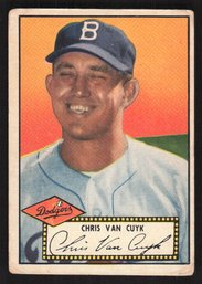 1952 TOPPS CHRIS YAN CUYK - BLACK BACK