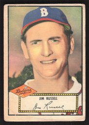 1952 TOPPS JAMES RUSSELL JR. RED BACK