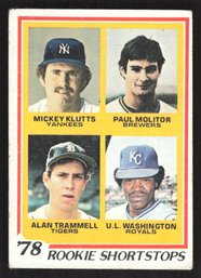 1978 TOPPS PAUL MOLITOR/ALAN TRAMMEL RC