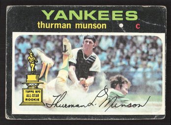 1971 TOPPS THURMAN MUNSON GOLD ROOKIE CUP