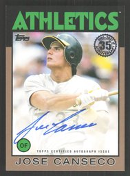 2021 TOPPS JOSE CANSECO AUTO SHORT PRINT TO 50