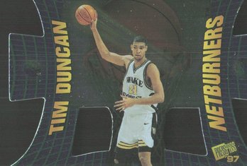 1997 PRESS PASS TIM DUNCAN DIE CUT NETBURNERS ROOKIE