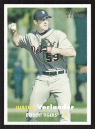 2006 TOPPS HERITAGE JUSTIN VERLANDER ROOKIE