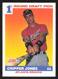 1991 SCORE CHIPPER JONES 1ST ROUND DRAFT PICK