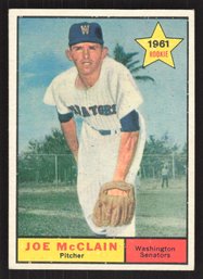 1961 TOPPS JOE MCCLAIN ROOKIE