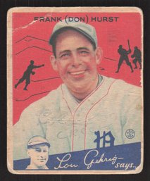 1934 GOUDEY DON HURST - NL RBI LEADER '32