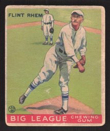 1933 GOUDEY FLINT RHEM - NL WINS LEADER '26