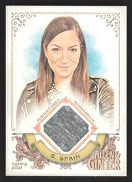 2021 TOPPS ALLEN & GINTER SARAH SPAIN RELIC CARD