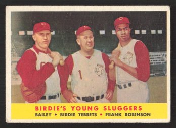 1958 TOPPS BIRDIE'S YOUNG SLUGGERS - FRANK ROBINSON-ED BAILEY-BIRDIE TEBBETS