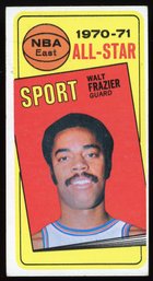 1970 TOPPS WALTER FRAZIER ALL STAR TALL BOY - HALL OF FAMER