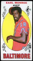 1969-70 TOPPS EARL MONROE TALL BOY - HALL OF FAMER