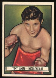 1951 TOPPS RINGSIDE TONY JANIRO    SPORTS CARDS