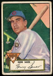 1952 TOPPS HANK SAUER                       SPORTS CARDS