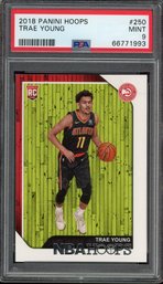 2018 PANINI HOOPS TRAE YOUNG ROOKIE CARD PSA 9!