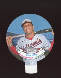 2021 TOPPS HERITAGE JUAN SOTO CANDY LID                               BASEBALL CARD