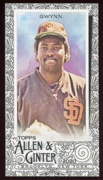 2020 TOPPS ALLEN & GINTER TONY GWYNN MINI BLACK SHORT PRNT