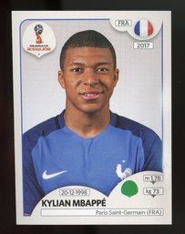 2018 PANINI FIFA WORLD CUP RUSSIA KYLIAN MBAPPE STICKER - RC