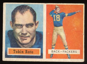 1957 TOPPS TOBIN ROTE - FORMER MVP & PACKERS HALL OF FAME