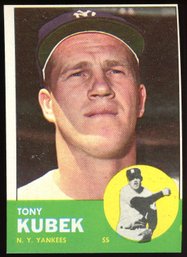 1963 TOPPS TONY KUBEK