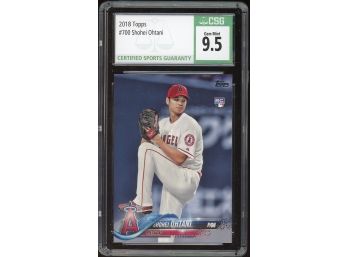 2018 TOPPS SHOHEI OHTANI #700 ROOKIE CARD GEM MINT!!!!                                        SPORTS CARD