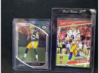 2020 ABSOLUT JORDAN LOVE RC AND PRESTIGE JOE BURROW RC