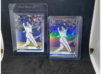 2019 TOPPS CAVAN BIGGIO FOIL AND BASE ROOKIE CARD LOT