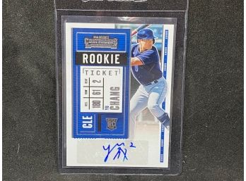 2020 PANINI CONTENDERS YU CHANG RC AUTO